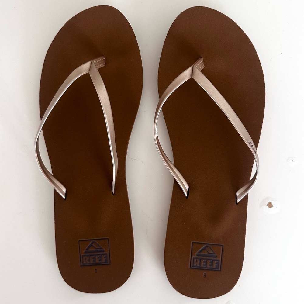 Reef Bliss Nights Flip Flops Tan/Champagne